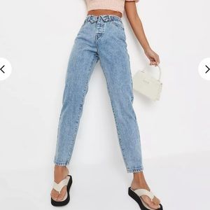 Missguided Foldover Mom Jeans